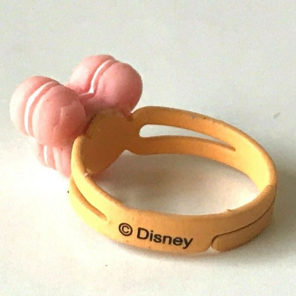 Disney Mickey Mouse Ears Ring Size 5 6 7 Macaroon Snacks Pink Peach - Picture 6 of 9